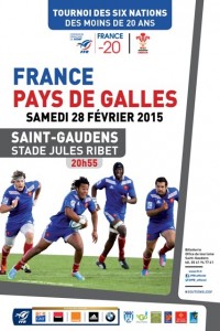 affiche france galles 20 - 6 nations