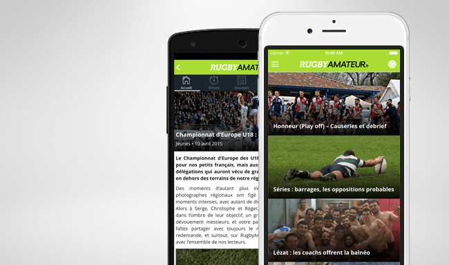 une appli ra - RugbyAmateur