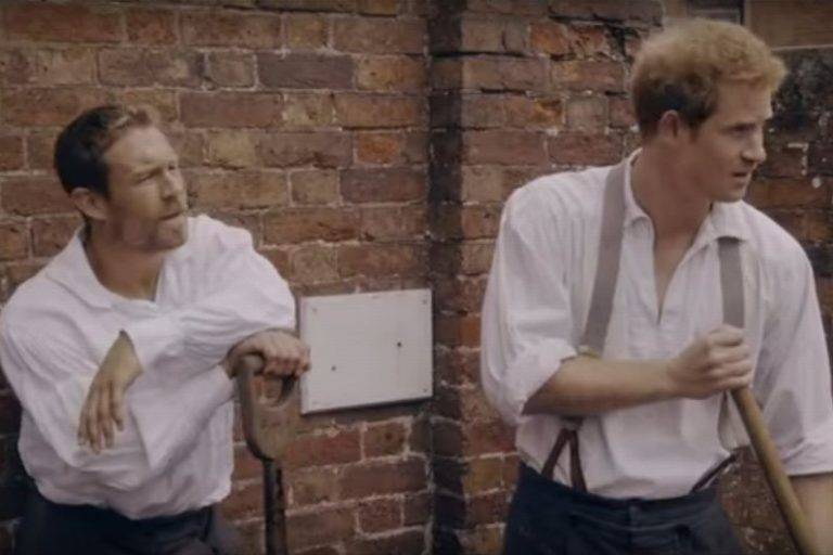 7779808552 le prince harry joue les jardiniers dans un clip de promotion de la coupe du monde de rugby - qualification