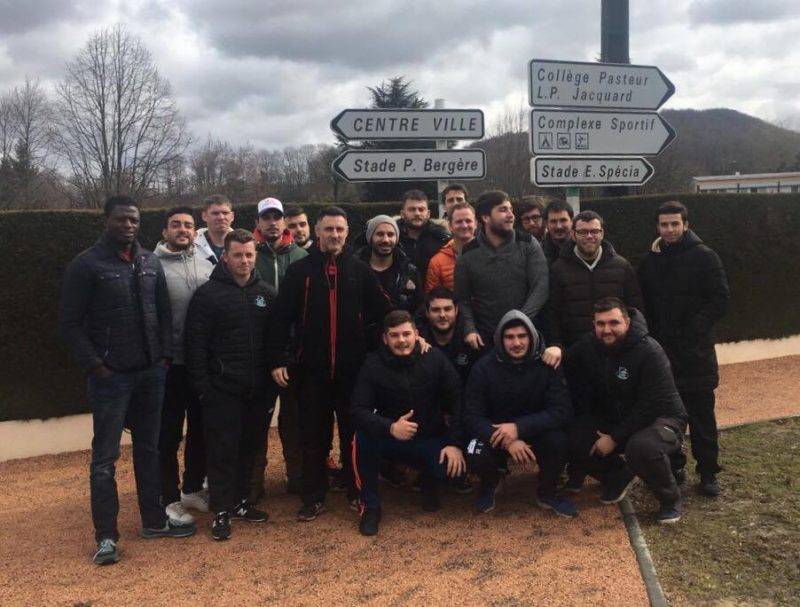 Victoire de la deux à lavelanet 20 à 13. Petite photo de l'Ariège seilh