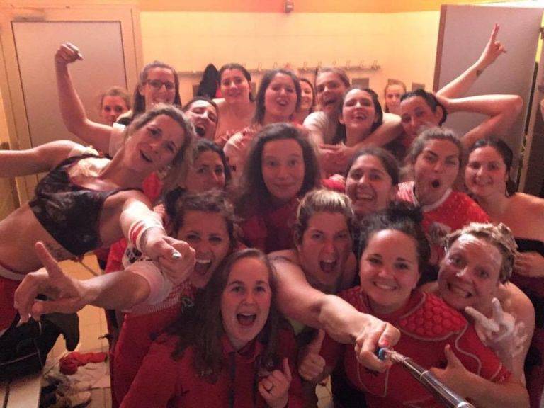 Fcag feminin a gagné 53 a 10 contre tarbes! Qualifiées en 8 èm
