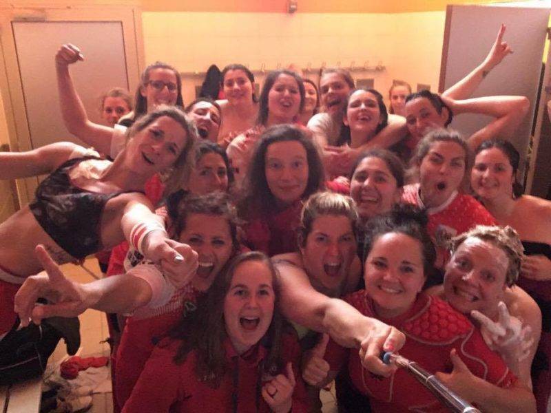 Fcag feminin a gagné 53 a 10 contre tarbes! Qualifiées en 8 èm
