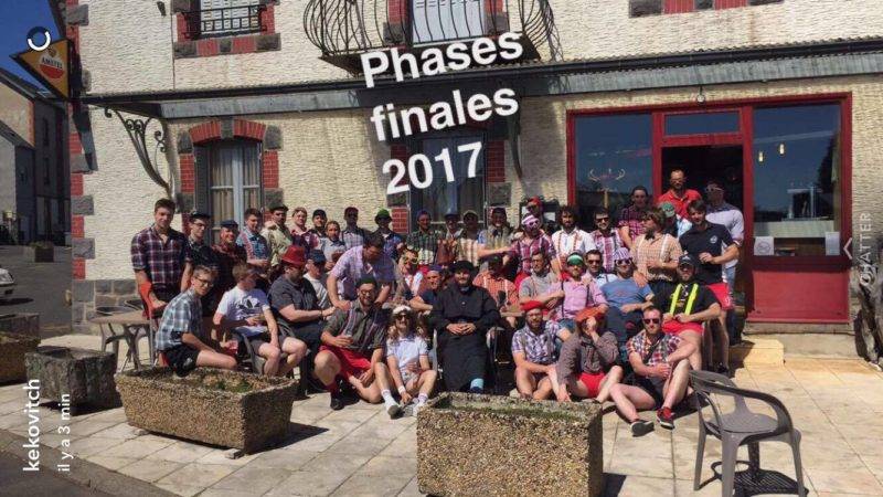 R.C Mauriacois en fédéral 3 on est dans le cantal et on faisais les phases finales de l'apéro et de l'amitié