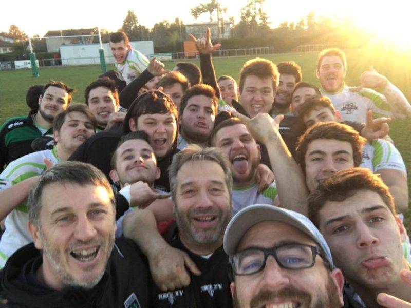 Les Belascain du RC montauban après leurs victoire face au FCTT 27 23
