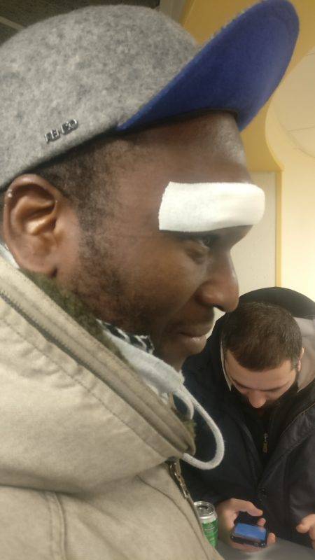 Robert remplaçant, il rentre 5 secondes, un coup de crampon dans un un ruck, fin de son match. Plus impréssionant que autre chose, le cyclope va très bien CSMF finances paris en honneur