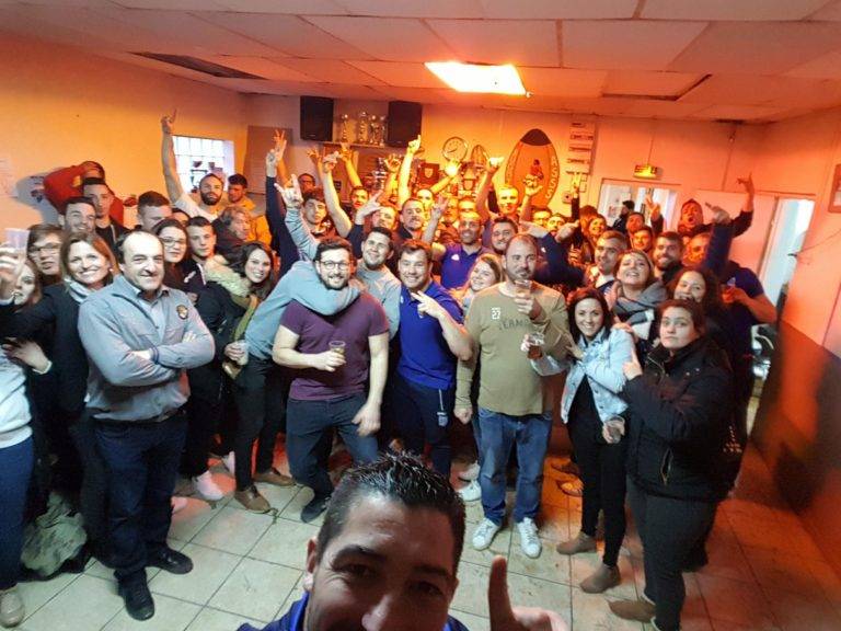 3eme mi temps à st sulpice avec st sulpice pour fêter le match nul