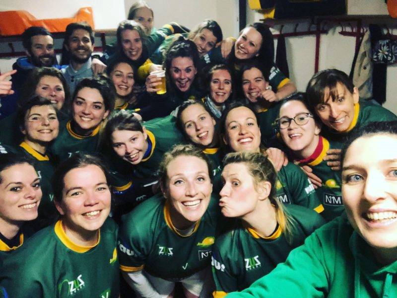 Victoire des Picholines st gely pic saint loup rugby club contre les gazelles de rives d’orb chez elle à Cessenon sur orb 8 essais à 2