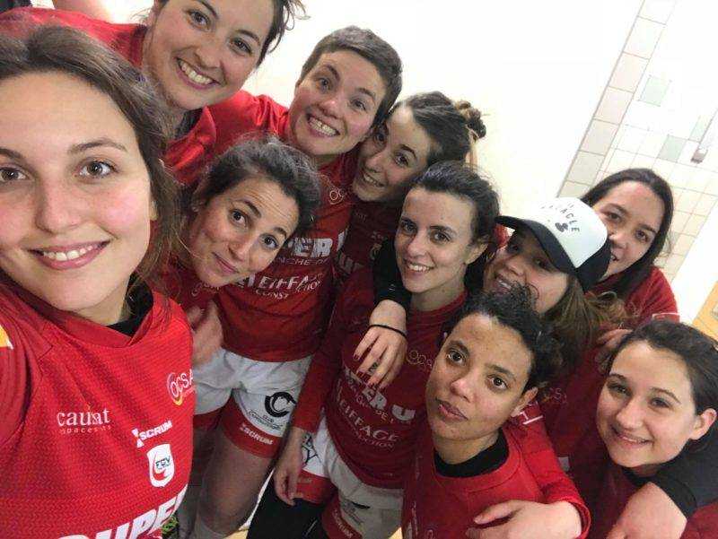 Les féminines de Villefranche pour le dernier plateau à 7 de l année Deux défaites et deux victoires Une pensée pour Madeleine et sa double fracture