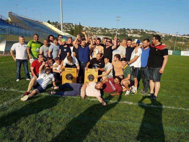 Rugby Club Pierrefeu, Champion Côte d’Azur Réserve et Promotion Honneur. Les 2 matchs contre contre Antibes