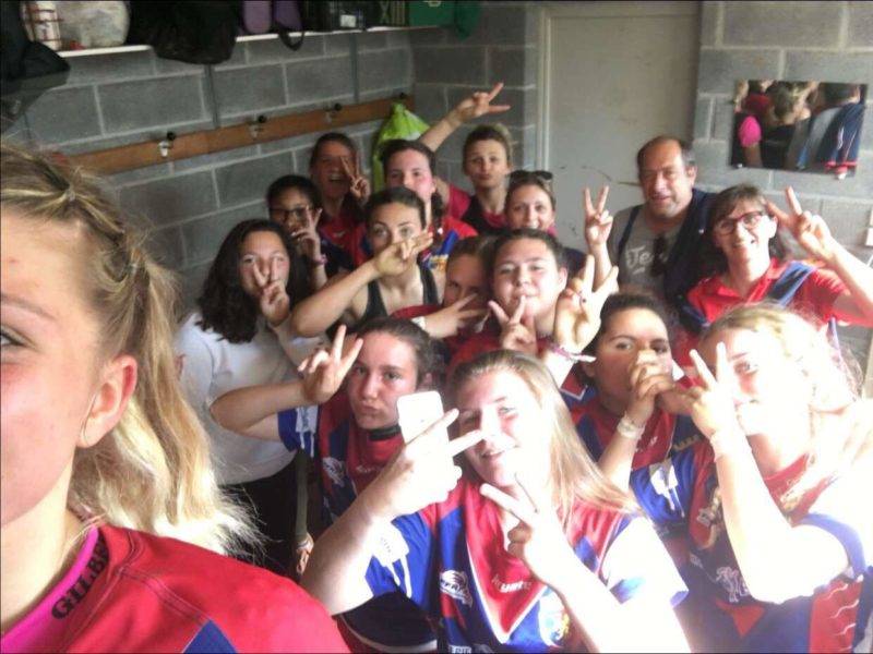 Dernier match du championnat pour les Minimes cadettes de Réalmont victoire 38 8