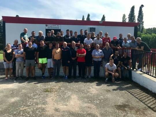 photo du stage de rentrée pour les arbitres territoriaux commingeois et bigourdans a montrejeau ce jour