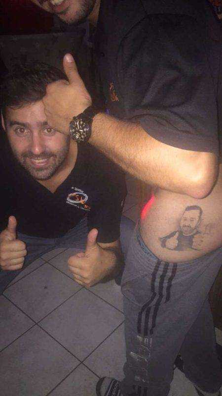 La photo de Adrien Faivre le président des supporters