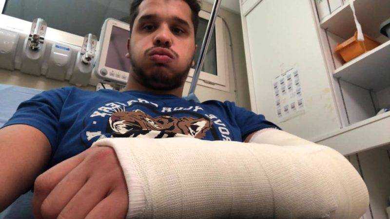 double fracture du poignet..6 semaine de plâtres pour corentin moreno