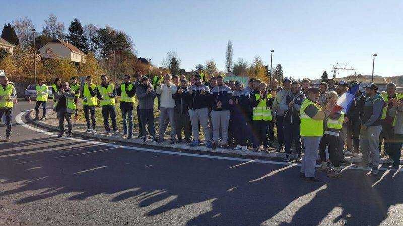 solidarité avec les gilets jaune sur le trajet pour l'USAN