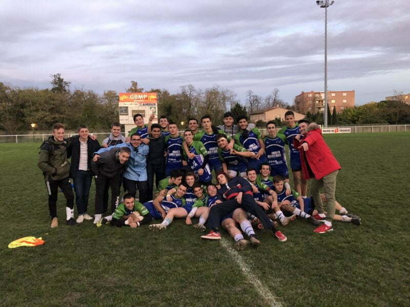 juniors du FCTT apres leurs victoires 58 0 sur l’entente Vallée du Girou L’union