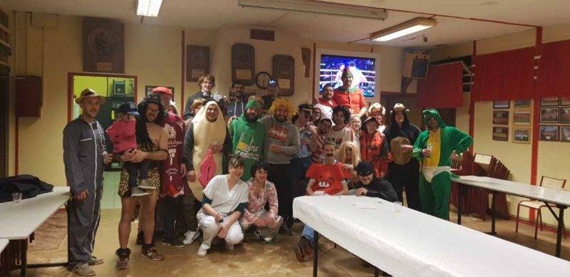 Après 2 victoires 10 à 7 équipe 1 et 50 à 0 équipe B contre Mirepoix, à la maison voici une photo de la 3ème déguisée de L'USLézat