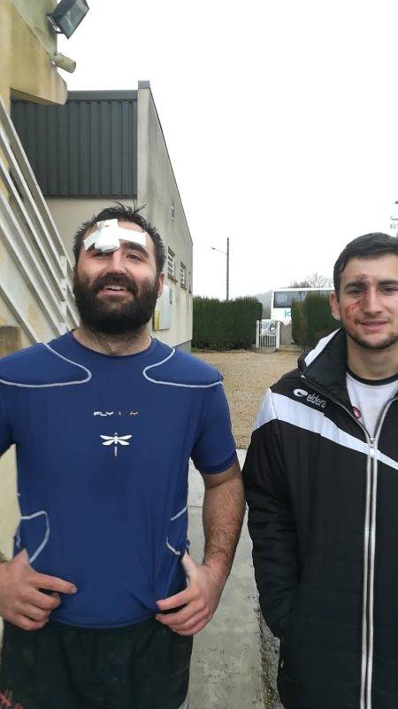 Hugo castex et Simon ortet ont mis la tête ce week end Malheureusement, défaite de la réserve du Mazeres cassagne sports face à oursbelille.