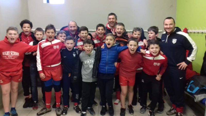 Plateau rugby u12 à saint Orens avec fronton, 2 matches, 2 victoires...les tongiens sont en rodages