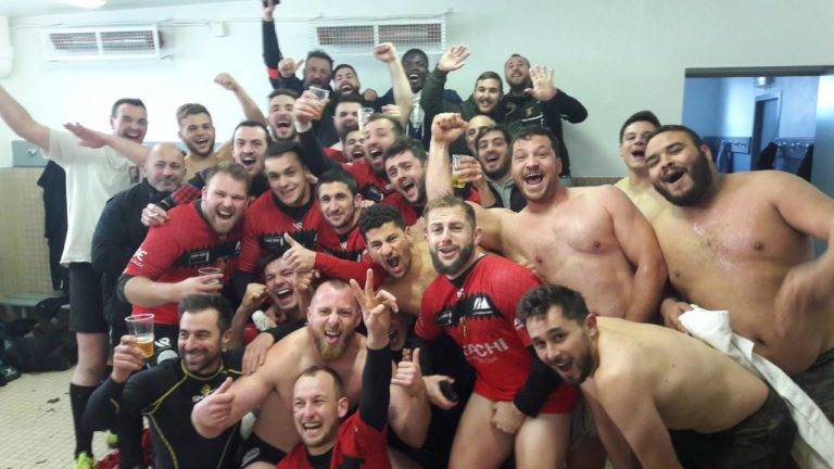 Après une belle victoire hier de nos juniors 22 à 3 sur Gruissan haut vernet bat laroque
