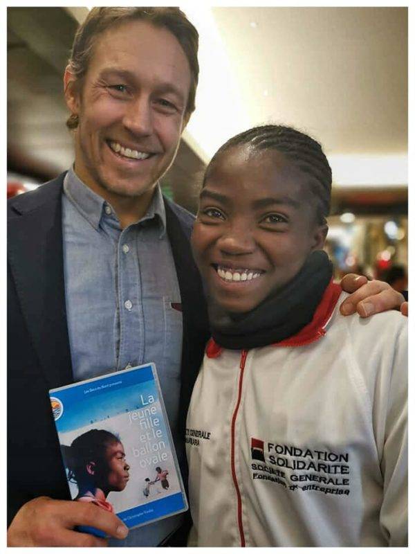 ohnny et Marcelia = Deux très bons ambassadeurs du Rugby