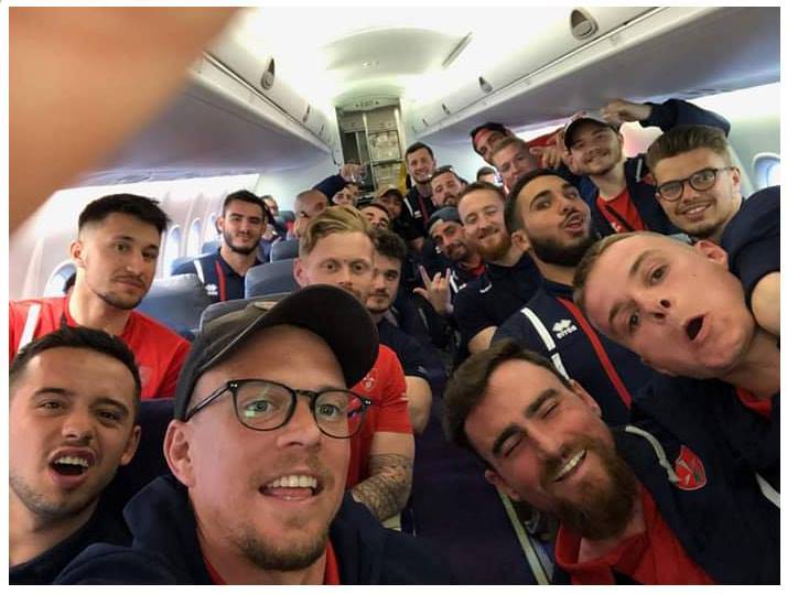L'équipe masculine du RCMN en route pour Plymouth rugby club marine nationale