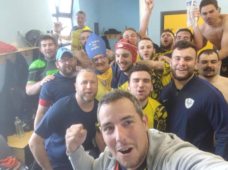 victoire 34 12 de la réserve d'agde avec pape