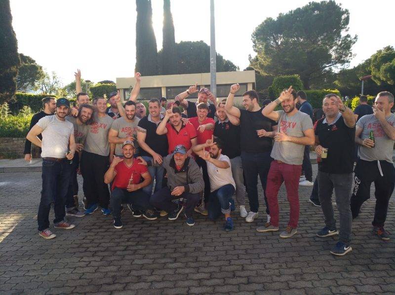 AS Portel joyeux fête sa victoire sur Labastide Beauvoir