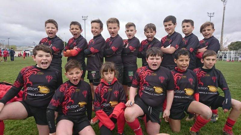 les u12 de saverdun avant la douche