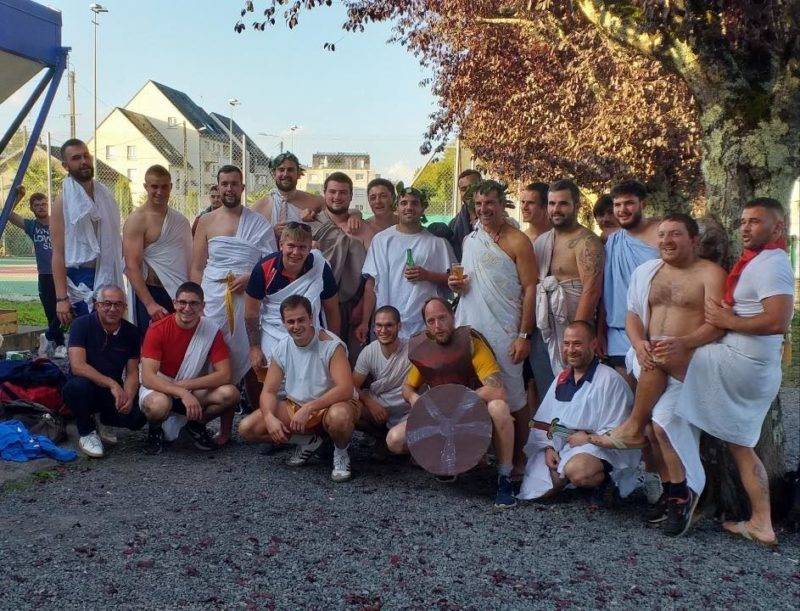 Union sportive Objat Juillat COB79 défaite 24 à 22 mais un bonus fêté à la romaine par les joueurs de Bressuire avec 5h de route