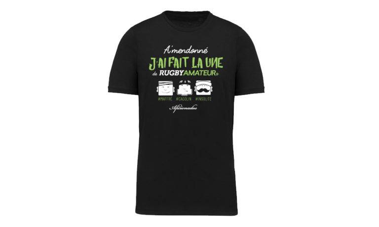 t shirt rugby amateur une