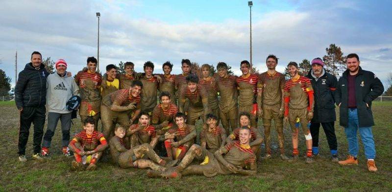 U16 cadets nationaux du SOM rugby Millau contre le TEC Toulouse 10 à 10