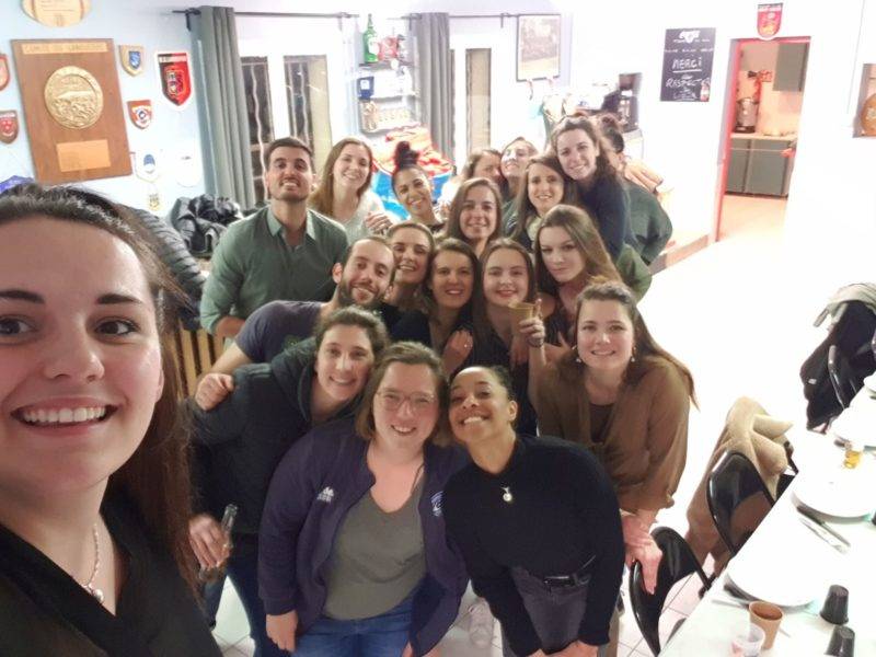 repas au club house de l'équipe féminine du ROV ce week end. Repas avec une bonne daube de sanglier qui a fait plaisir à tout le monde