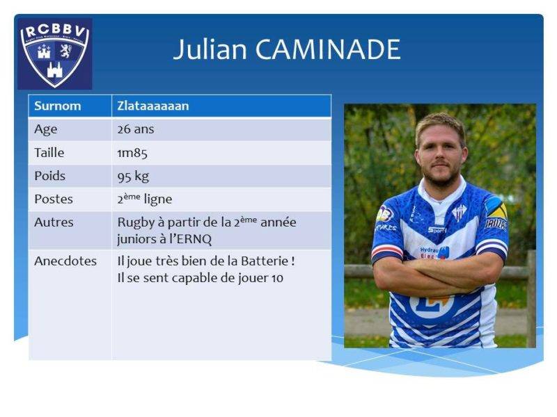 L interview décalée de Julian Caminade RCBBV