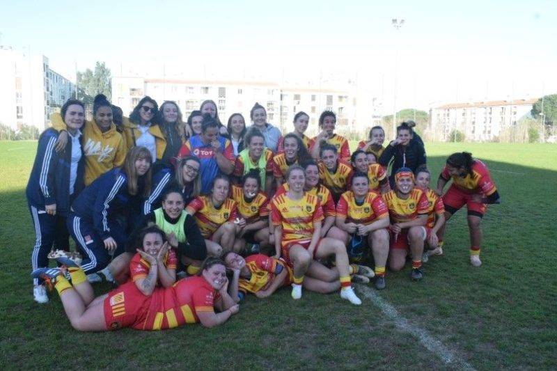 belle victoire des filles de l'USAP 17 à 3 contre Tarbes