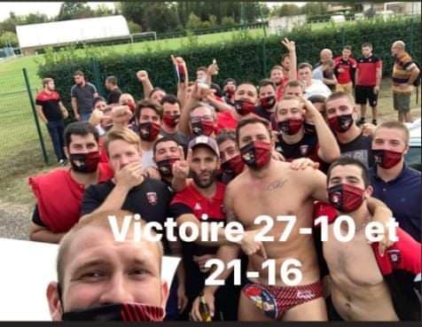 1ere 2eme Serie ligue Aura poule 3 impossible n'est pas villeneuvois Victoire des séniors contre Veyle Saône sur le score de 27à17