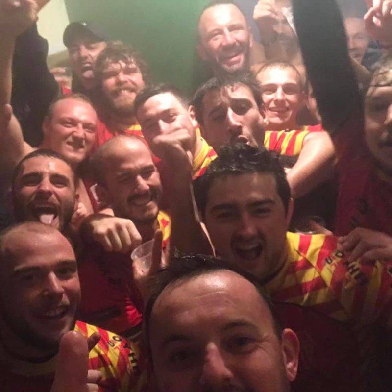selfie saint cyprien a gagné le derby à Monpazier