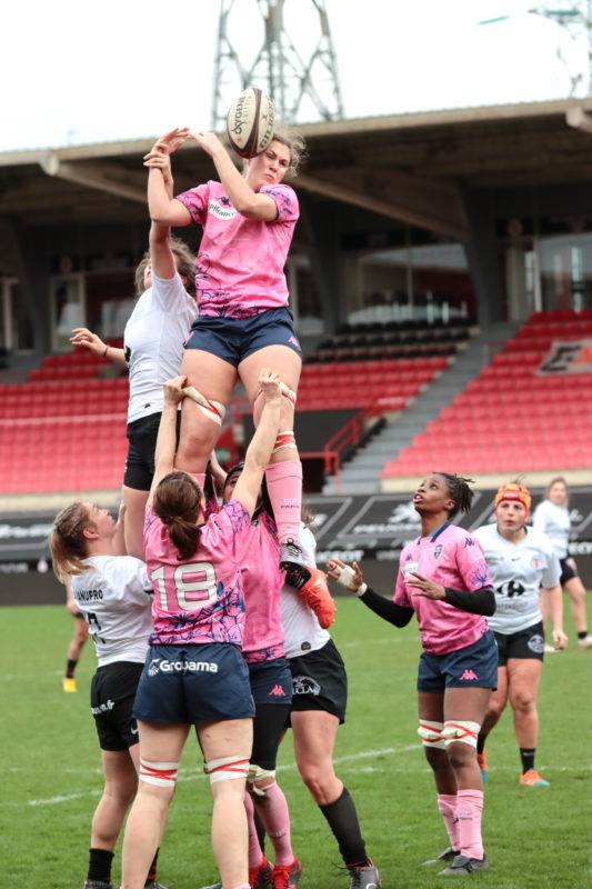 A la lutte dans l'alignement avec Bilon, la Parisienne Lambare (bien soutenu par sa coéquipière Rabette Gâche) aura tout tenté pour contrarier la domination toulousaine.