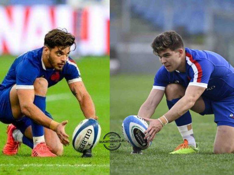 Romain Ntamack et Matthieu Jalibert