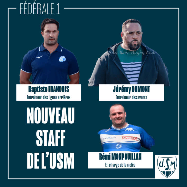 Un staff local de qualité pour Marmande (crédit USM)