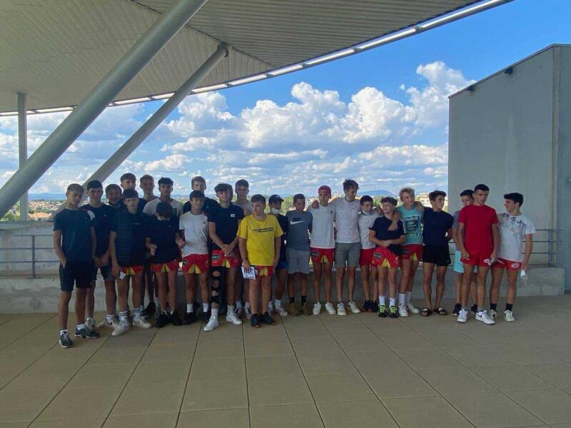 les u16 de millau en déplacement à pic saint loup