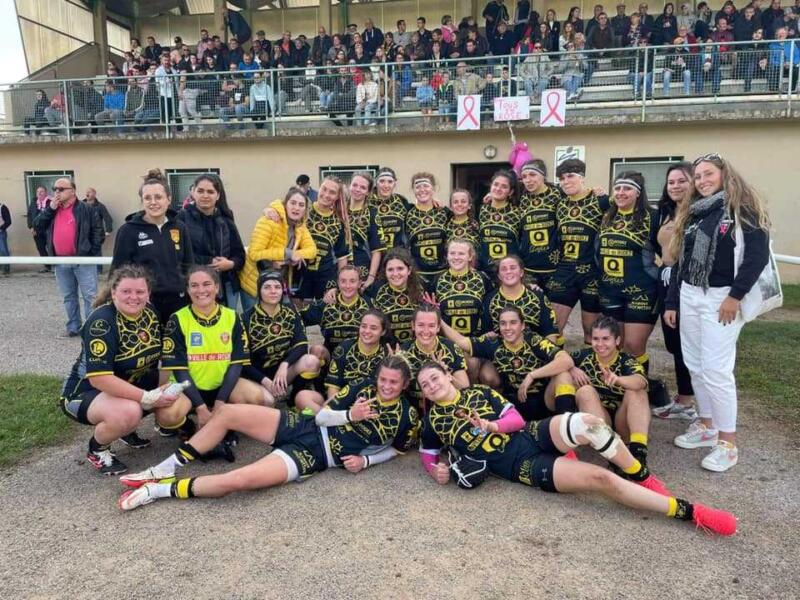 Belle victoire de nos Blacks Ruthènes, sur le terrain d’Espalion, face à Carcassonne, sur le score de 54 0.