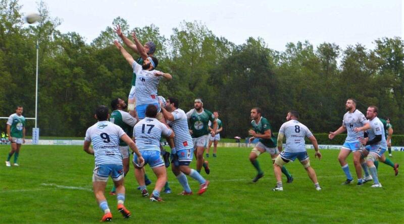 Fleurance et Peyrehorade au coude à coude mais ce sont bien les Gersois qui vont l'emporter Photo page Facebook Peyrehorade Sports Rugby