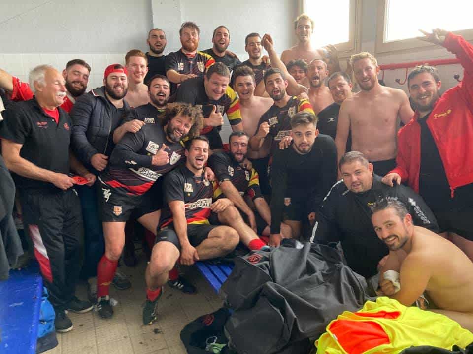 Grosse victoire des joueurs du XV Haut Perigord, surnommés les Konkis'adore, à Bellac