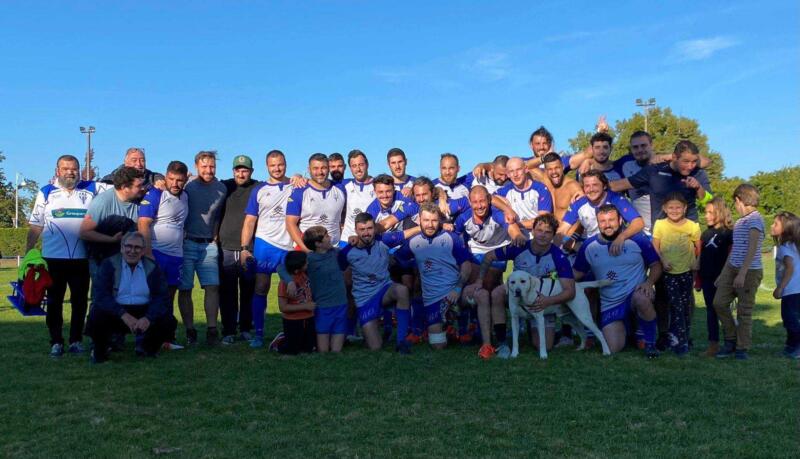 Victoire de la première du Biscarrosse Olympique Rugby sur le score de 22 à 10 contre RC Sainte Bazeille 3 sur 3 donc