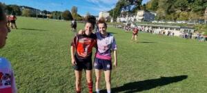 Adversaires le temps du match, mais soeurs avant tout ! (crédit photo Myosotis Bassin Tulliste)