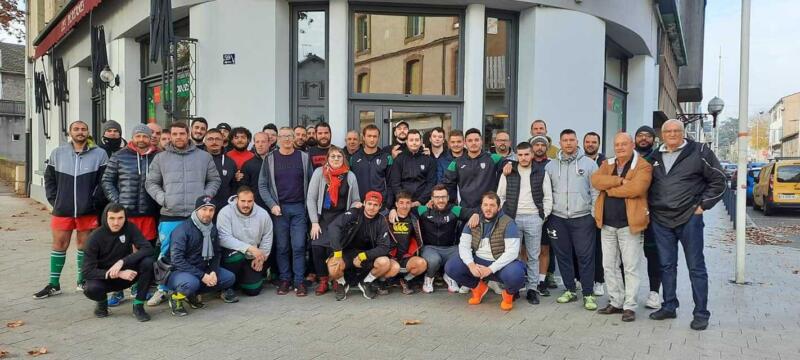 Merci à Martine et Serge bar LES PLATANES pour le bon repas proposé à Carmaux avant le match