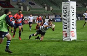 Avec quatre essais inscrits (dont deux par l'ancien Usaliste Fouillade), Périgueux a décroché le bonus (crédit photo Jeremy VdC)