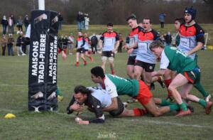 Vandenbossche, avec ses deux essais, aura grandement pesé dans le jeu de son équipe (crédit photo Jeremy VdC)