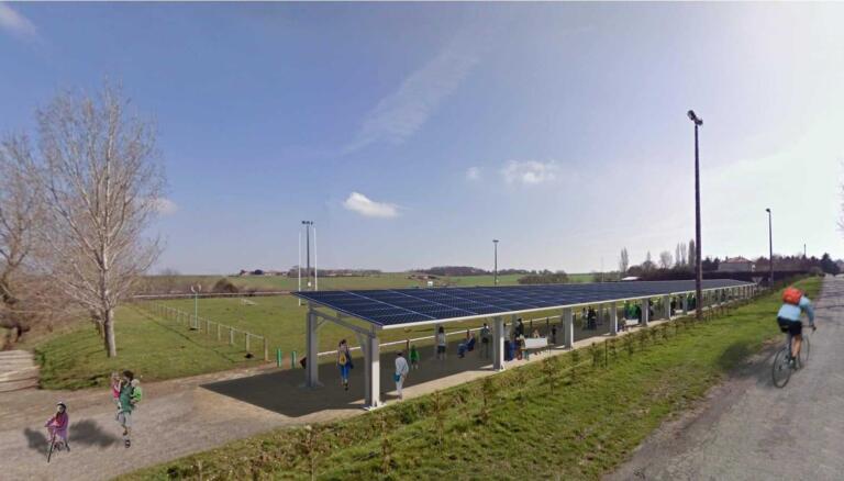 Occitanie : la première tribune en panneaux photovoltaïques - Energie verte