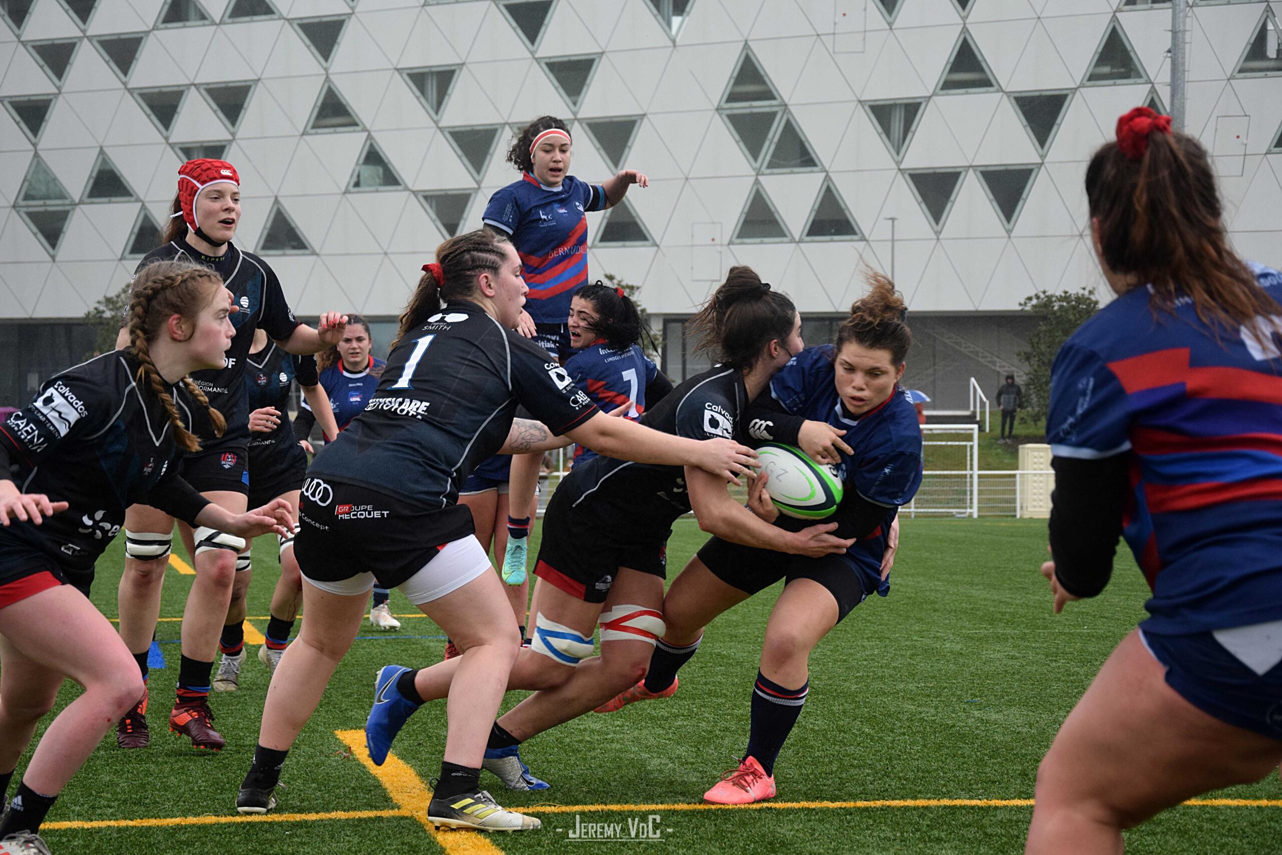 Les plaquages ont été intenses durant toute la partie (crédit photo Jeremy VdC)